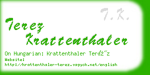 terez krattenthaler business card